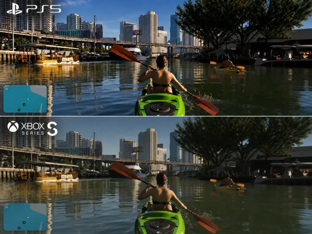 GTA 6 Xbox Series S PS5 gameplay comparison