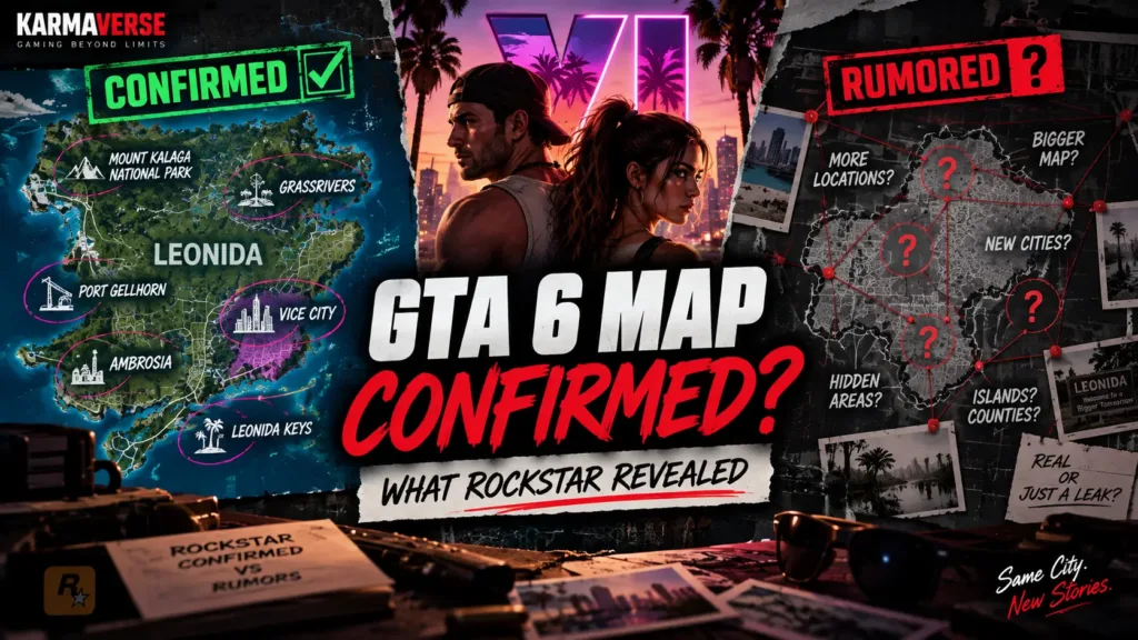 GTA 6 map confirmed locations in Leonida compared with rumored areas