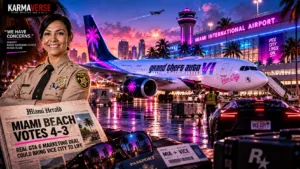 GTA 6 marketing deal approved by miami beach council featuring miami herald newspaper and sheriff alert