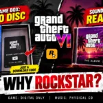 GTA 6 physical copy with no game disc compared with the GTA 6 soundtrack CD